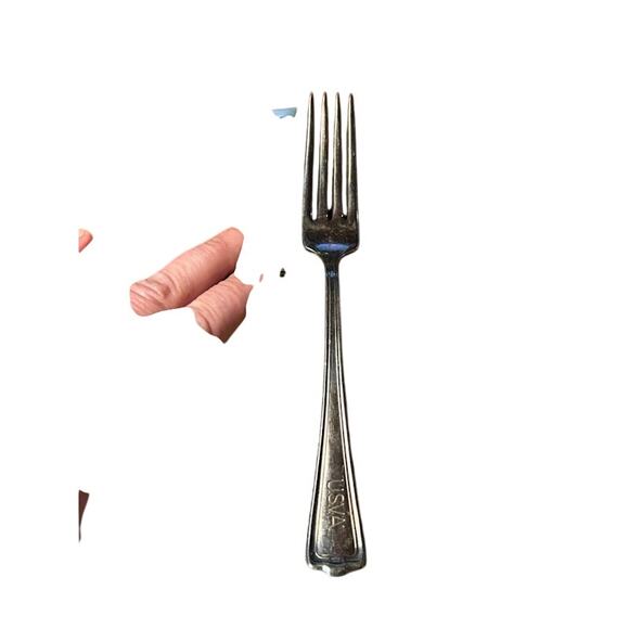 USVA U. S. V. A USA Veterans Forks Silverware Lot of 8 Silver Plated VTG - Picture 6 of 8